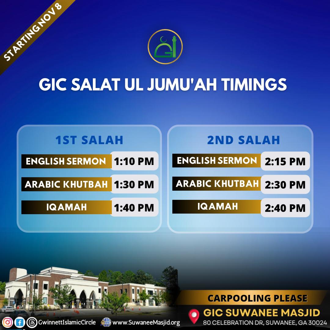 Jummah Timings